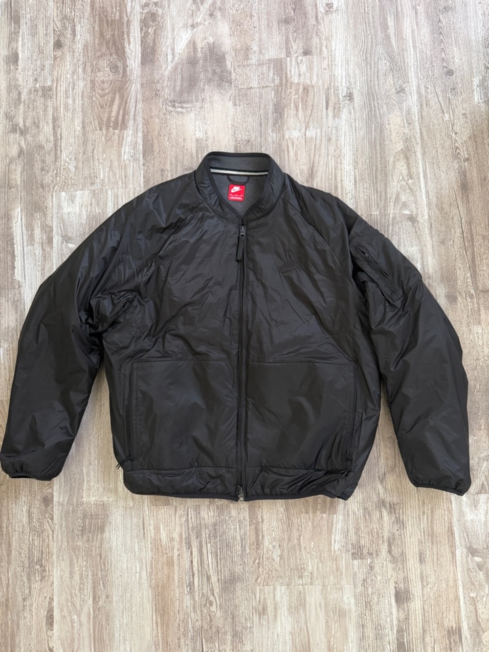Nike Black Men’s Bomber Jacket with Zip up
